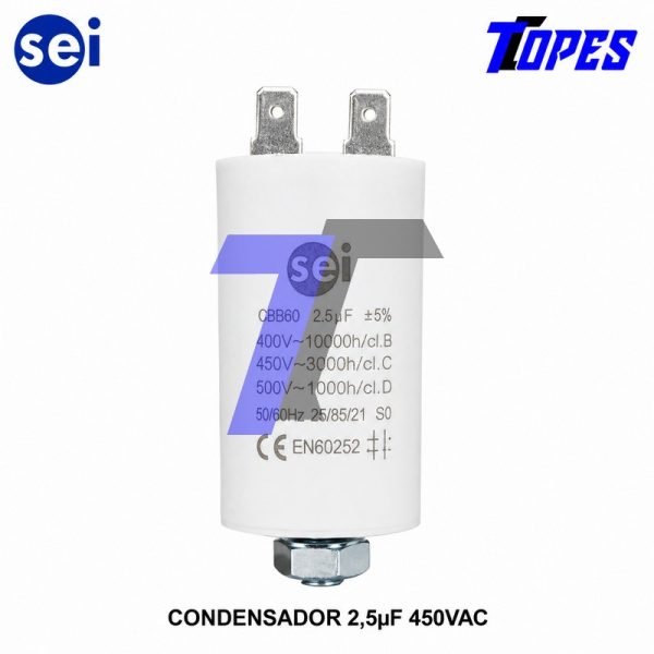 CONDENSADOR 2,5µF 450VAC