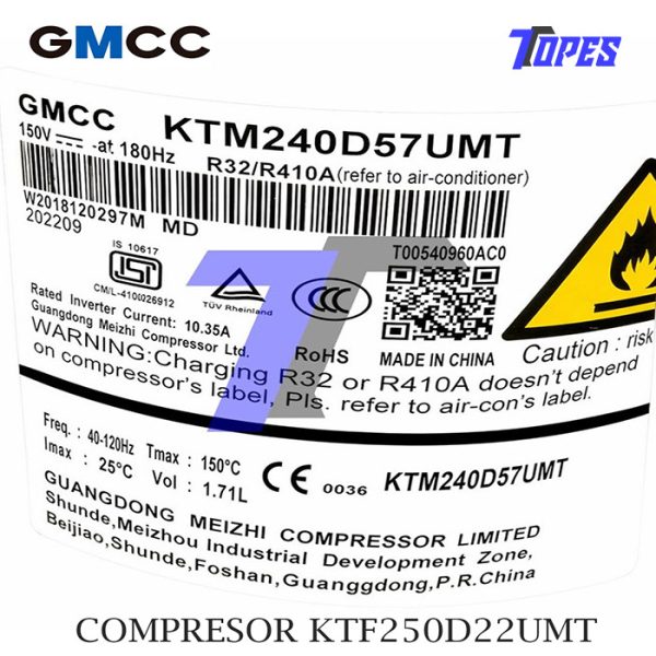 COMPRESOR KTF250D22UMT
